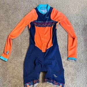 Suarez one piece, ladies size medium padded cycling skin